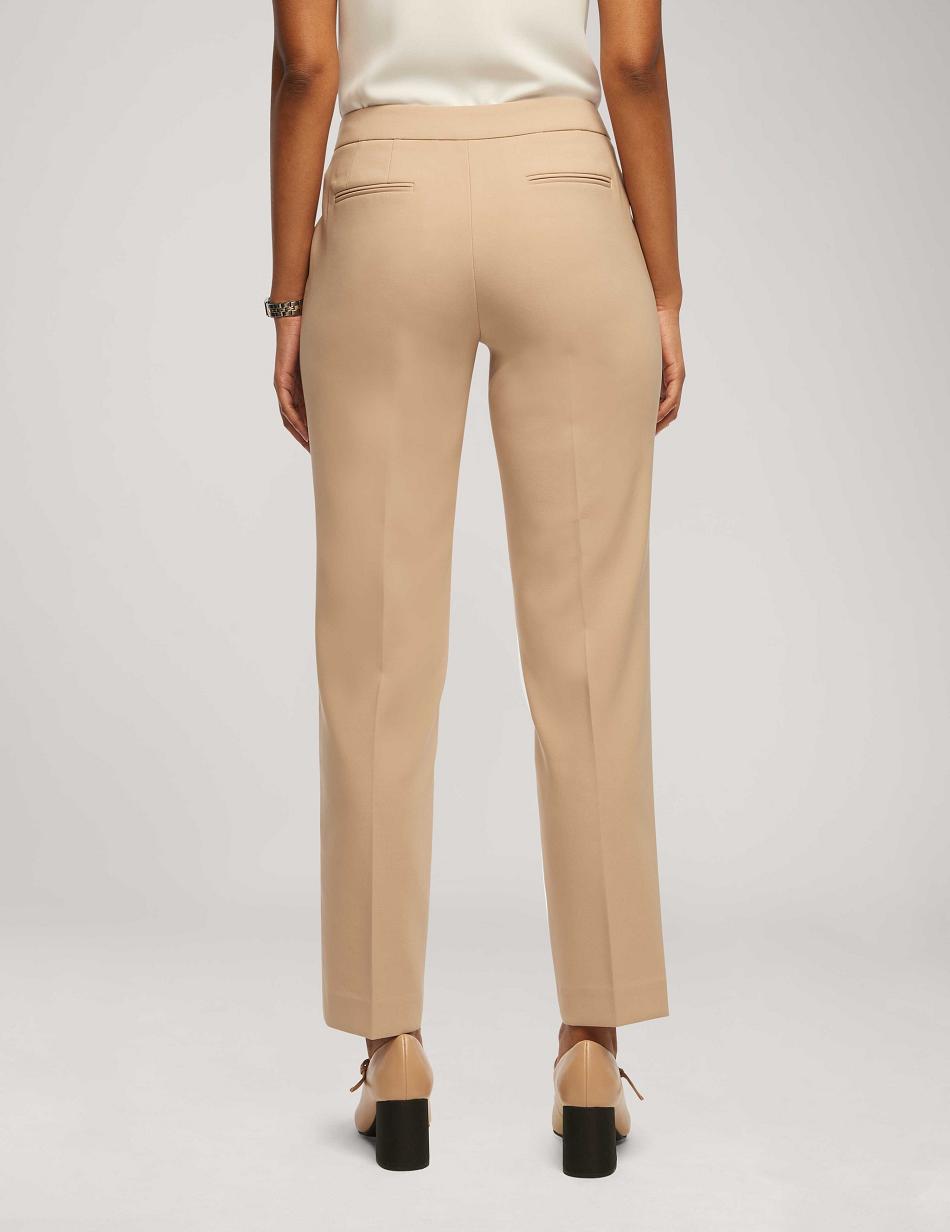 Anne Klein Contour Stretch Bowie Pant Bottoms Beige | ESGHC63889