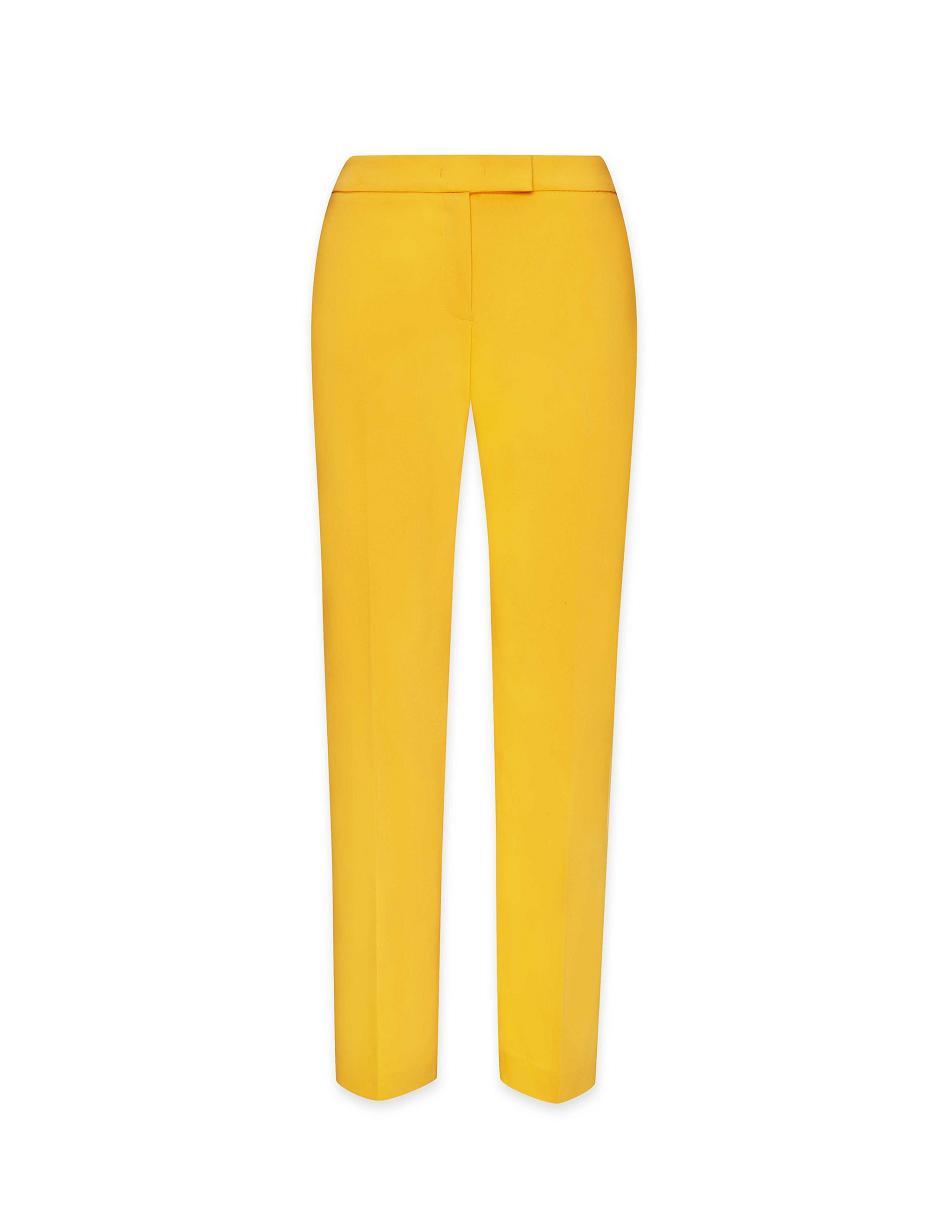 Anne Klein Cotton Double Weave Bowie Pant- Clearance Bottoms yellow | SGJZR72336