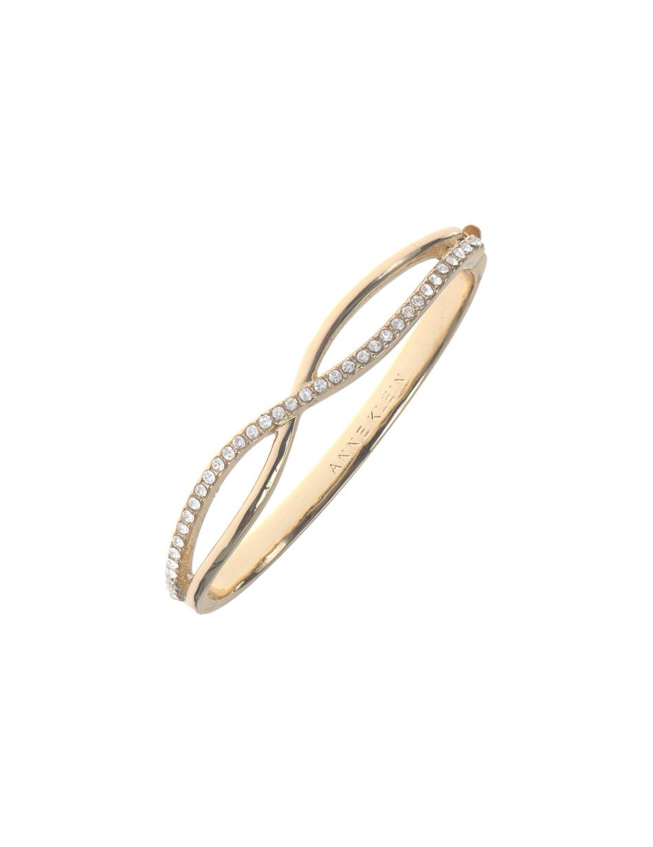 Anne Klein Crisscross Bangle Bracelet Gold | SGNZX47540