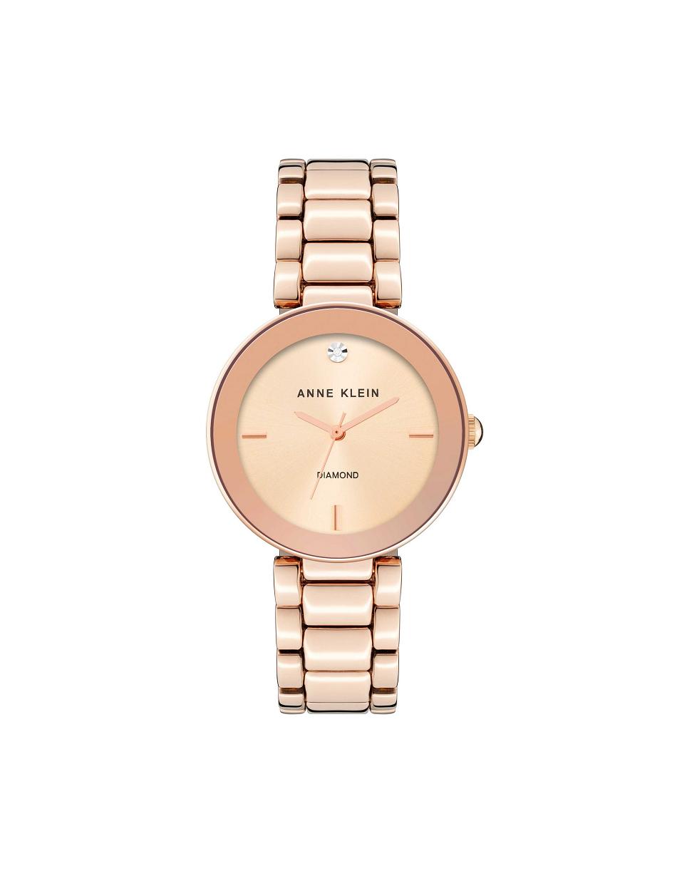 Anne Klein Dial Bracelet Watch Diamond Rose / Gold | QSGUV82384