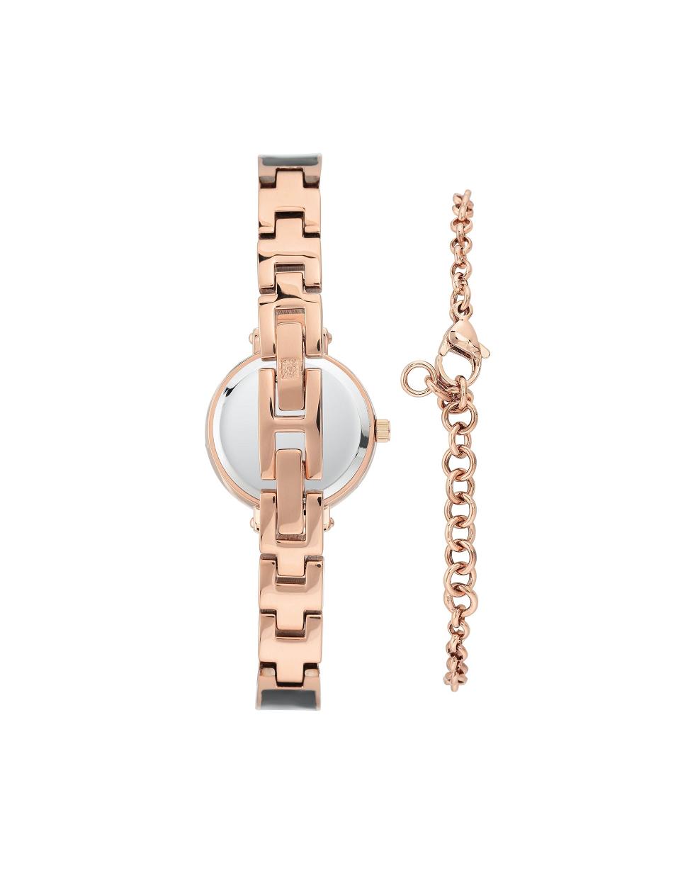 Anne Klein Diamond Bangle Watch With Bracelet Sets White | FSGUI69544