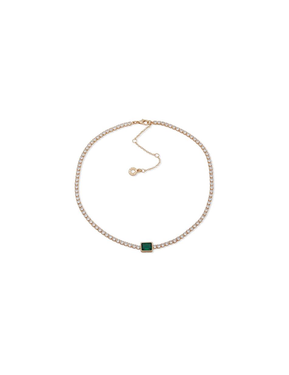 Anne Klein Emerald Pendant Necklace Turquoise / Gold | YSGGT58520