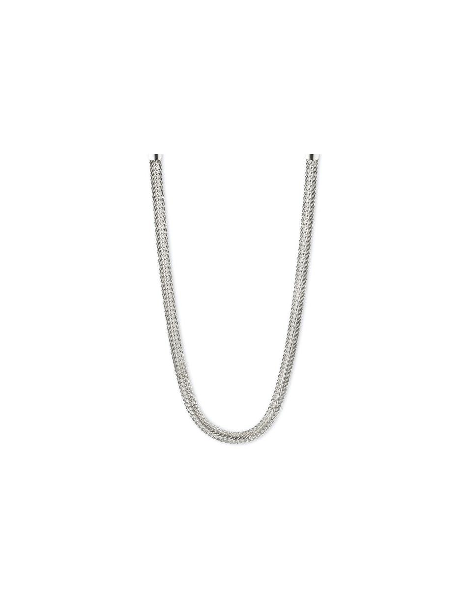 Anne Klein Herringbone Chain Necklace Best Sellers Silver / Gold | ASGDF30263