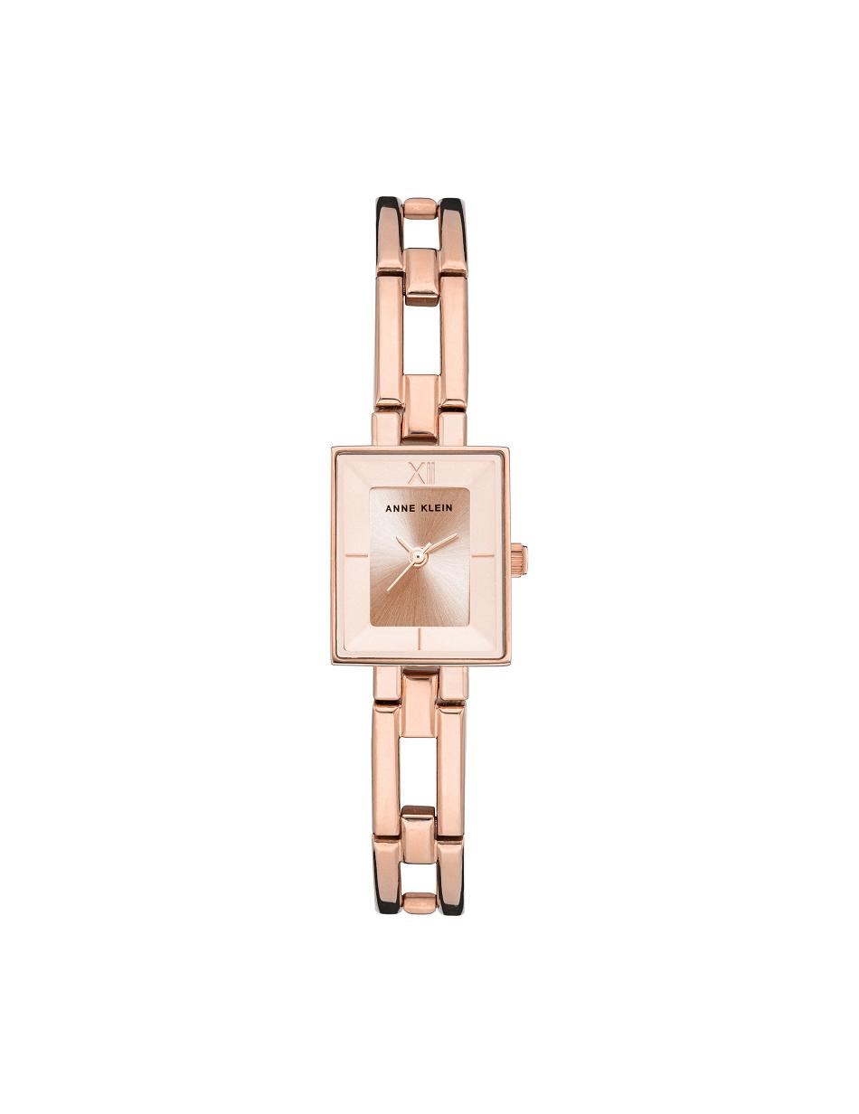 Anne Klein Iconic Case Bangle Watch Rectangular Rose / Gold | MSGHR72771