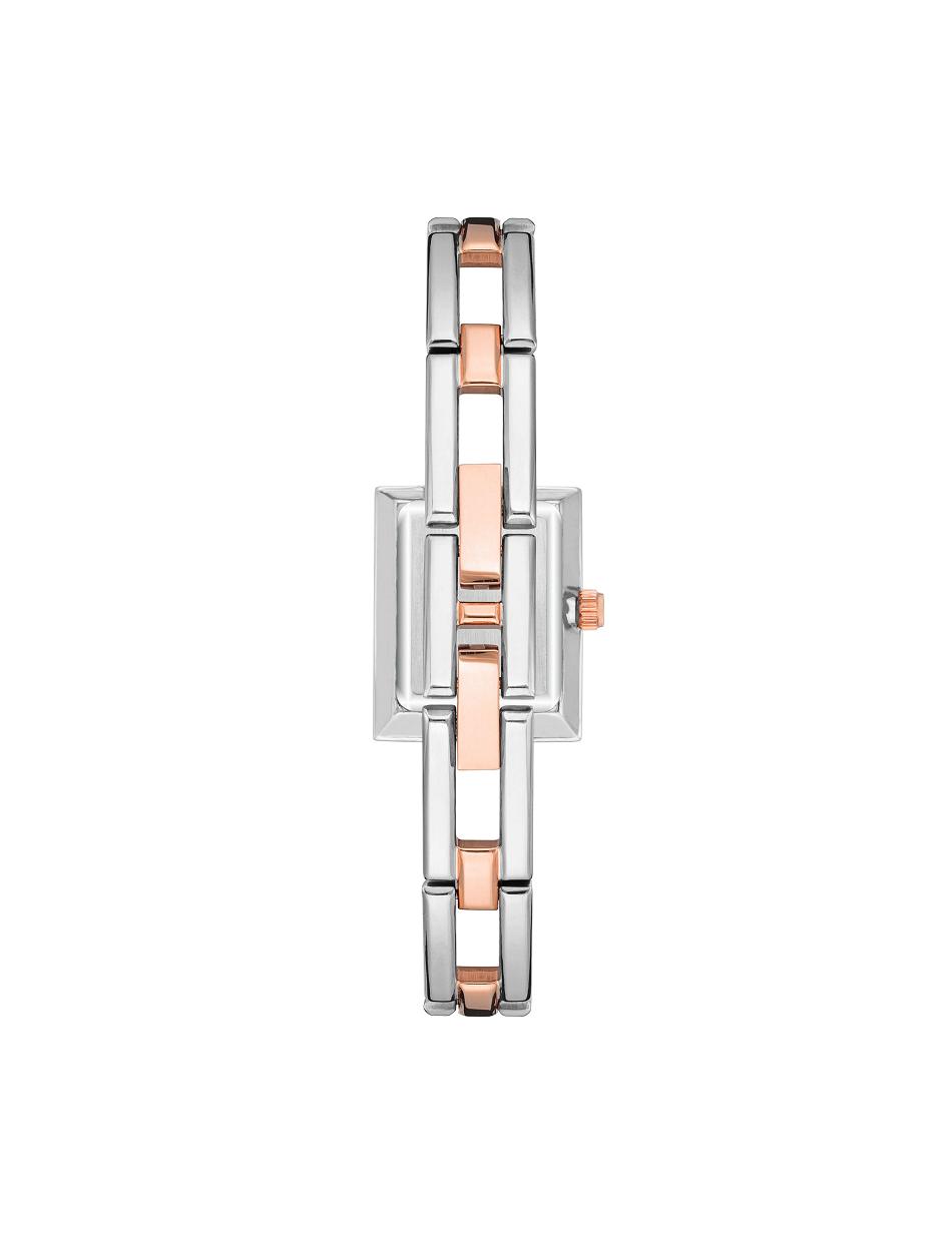 Anne Klein Iconic Case Bangle Watch Rectangular Silver / Rose / Gold | SGXBR50567