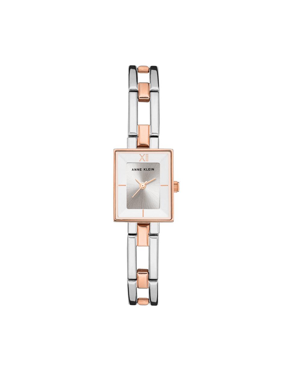 Anne Klein Iconic Case Bangle Watch Rectangular Silver / Rose / Gold | SGXBR50567