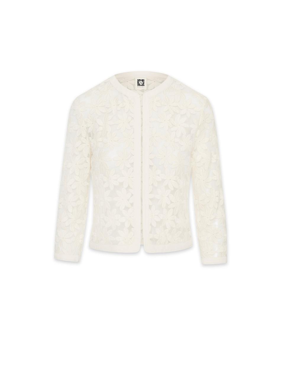 Anne Klein Lace Cardigan Jacket Petite White | SSGVO59109