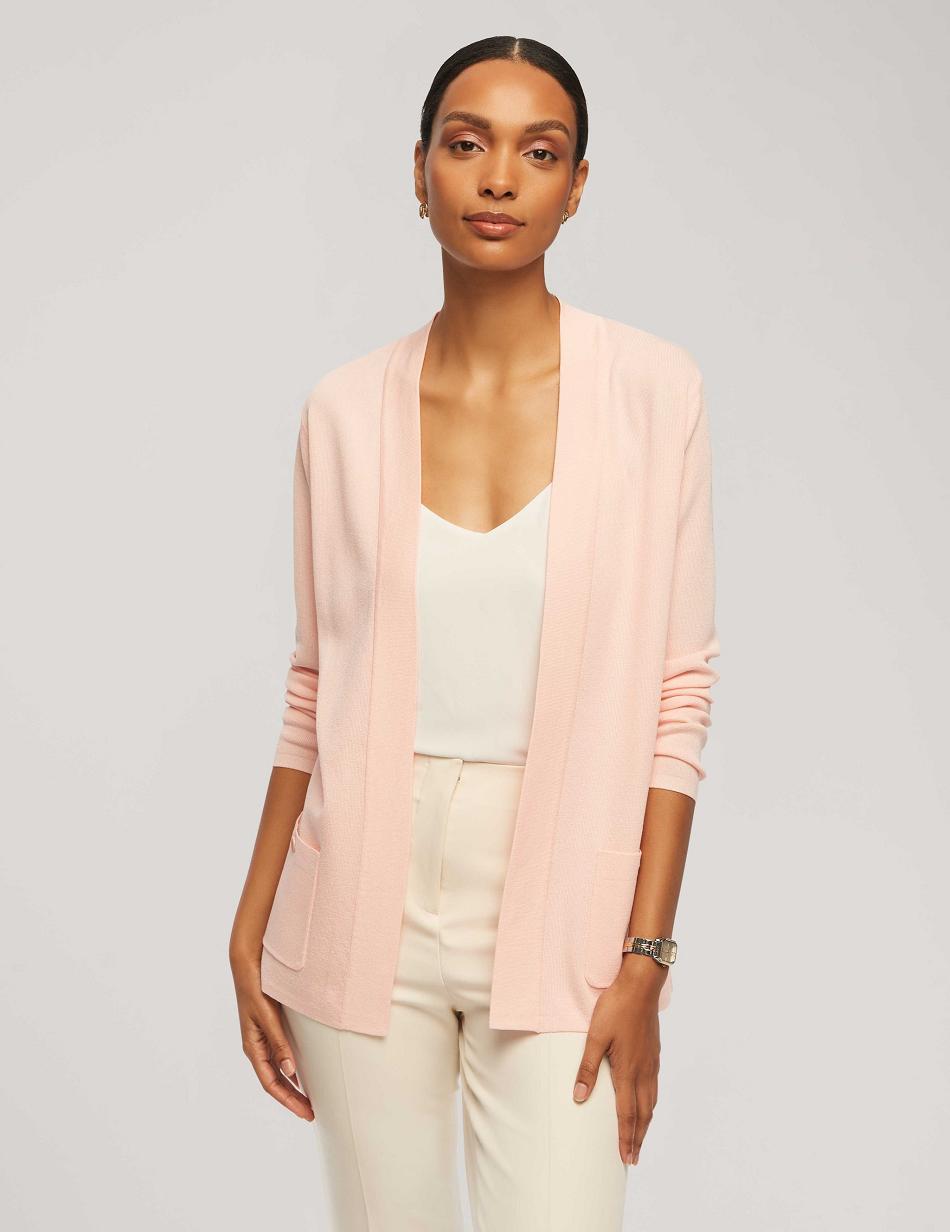 Anne Klein Malibu Cardigan Sweaters Pink | LSGTR95094