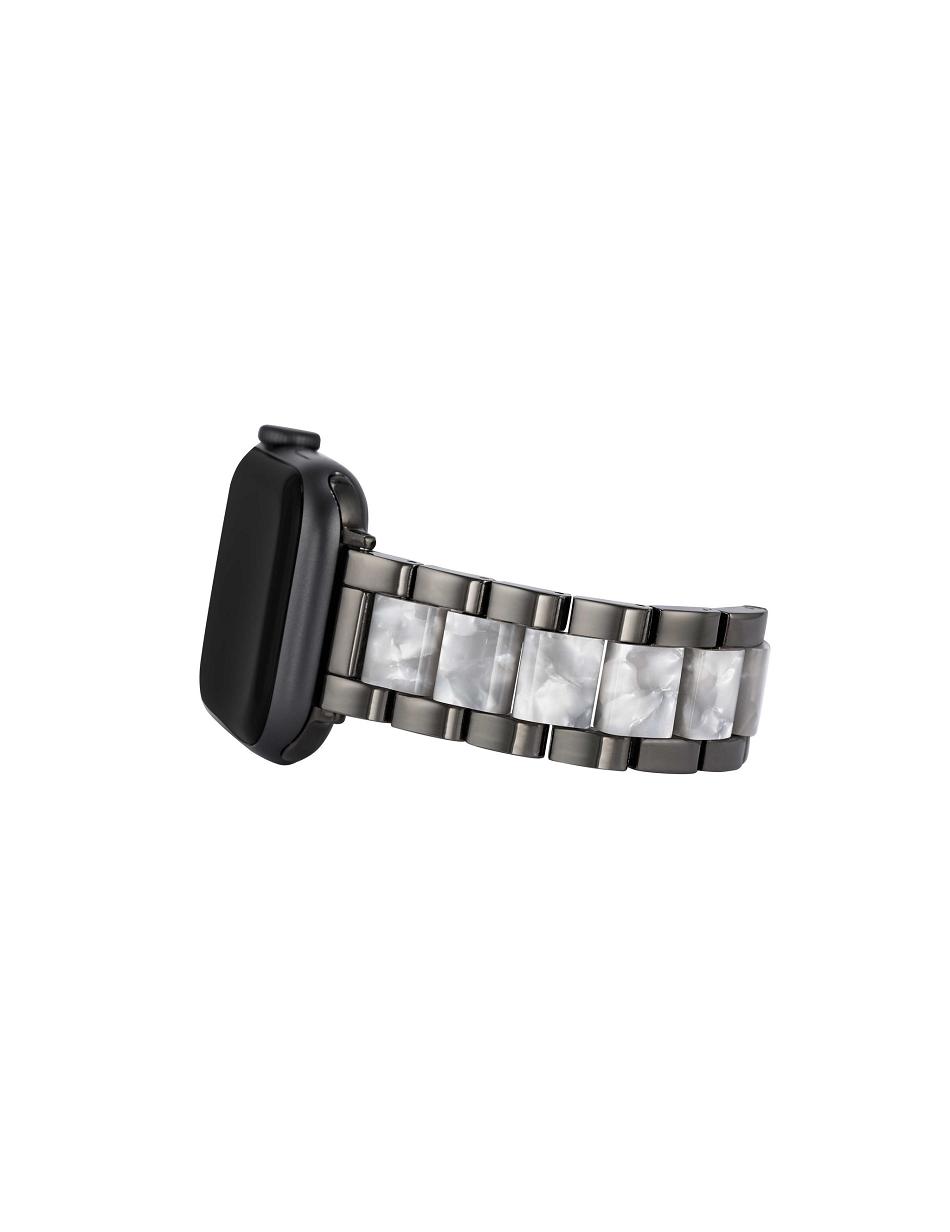 Anne Klein Marbleized Resin Bracelet Band Apple Watch Accessories Grey / White | SGJVR75257