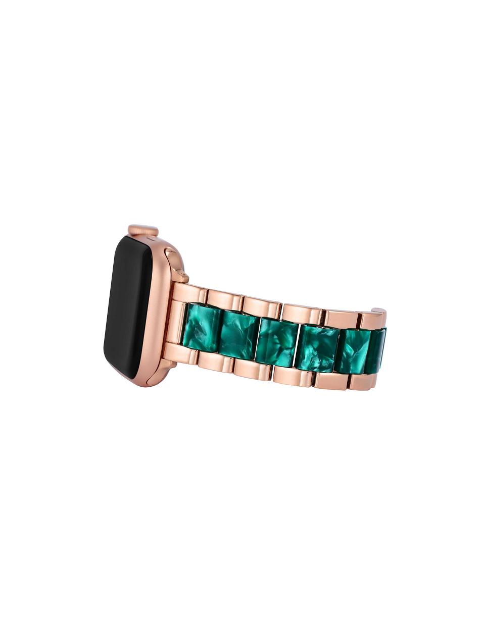 Anne Klein Marbleized Resin Bracelet Band Apple Watch Accessories Green / Rose / Gold | SGNEJ96106