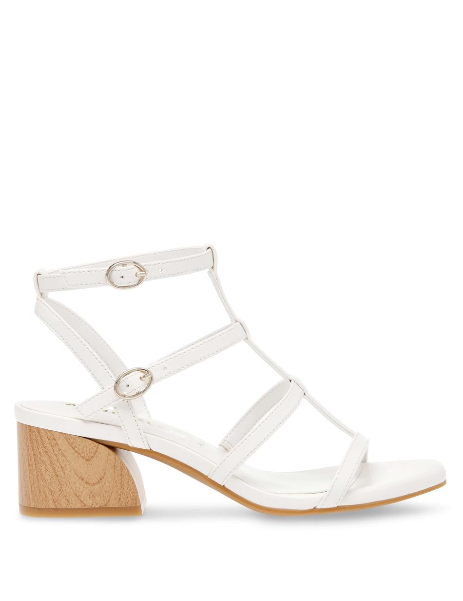 Anne Klein Matilda Dress Sandals White | MSGFT52255