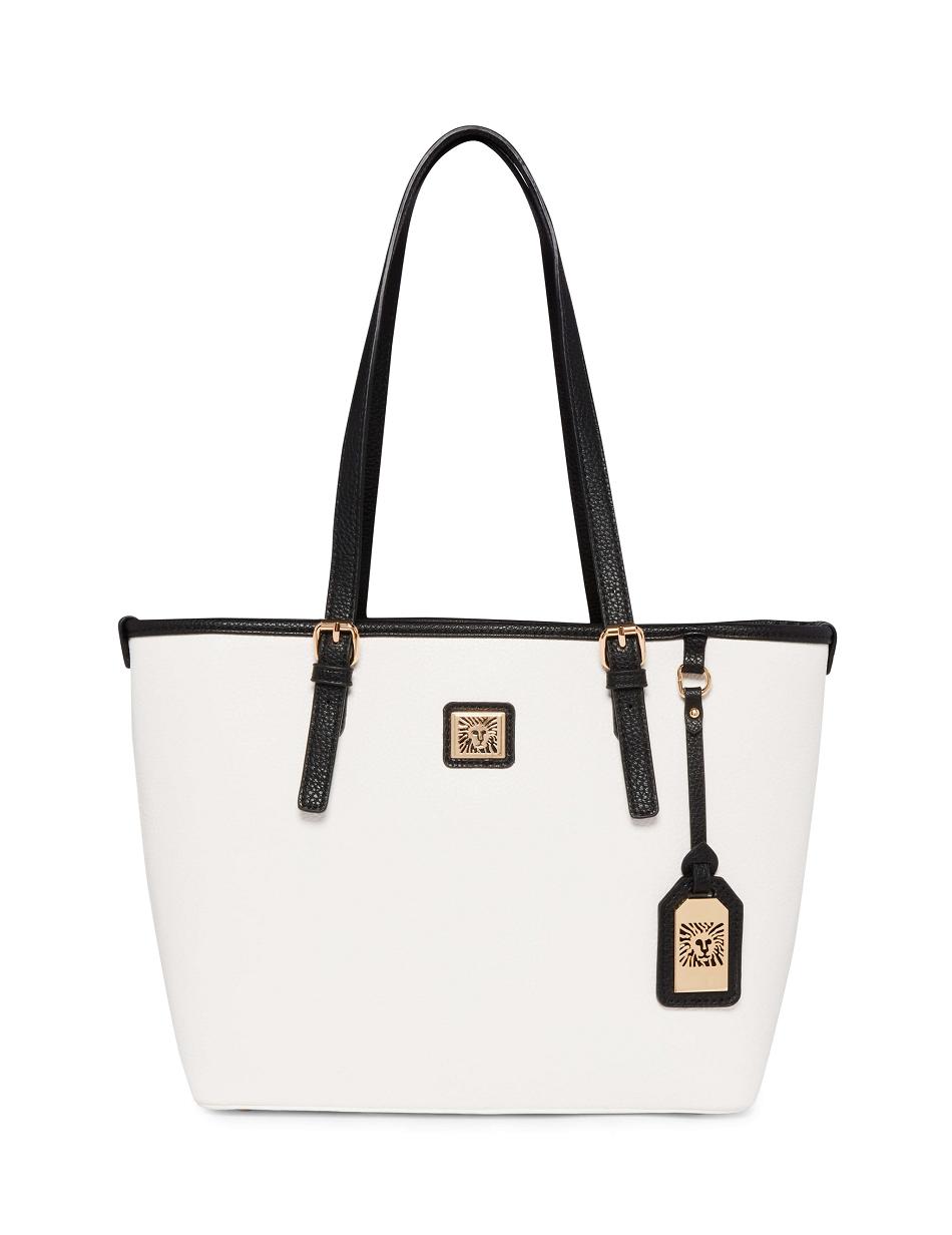 Anne Klein Medium Perfect Tote Bags White / Black | DSGKV94034