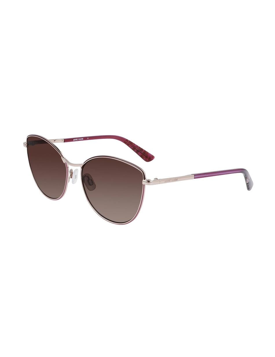 Anne Klein Metal Cat-eye Sunglasses Oversized Rose / Gold | SGEAH80136