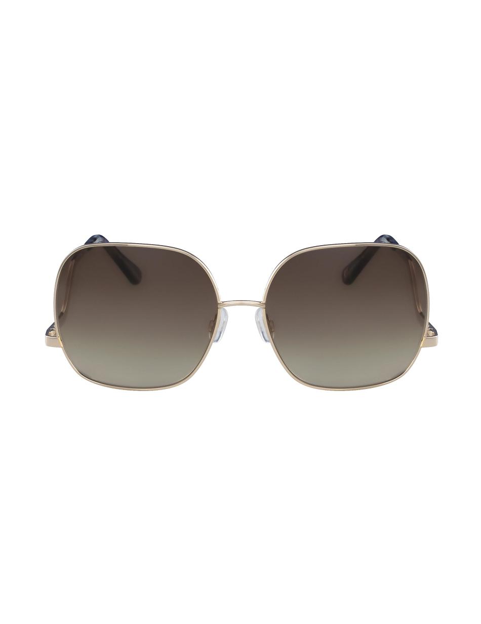 Anne Klein Metal Frame Sunglasses Square Grey / gold | SGXBR87488