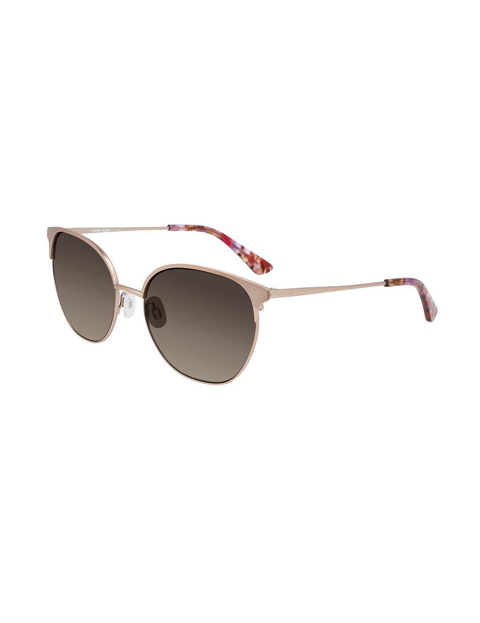 Anne Klein Metal Sunglasses Round Rose / Gold | SGDYB33760