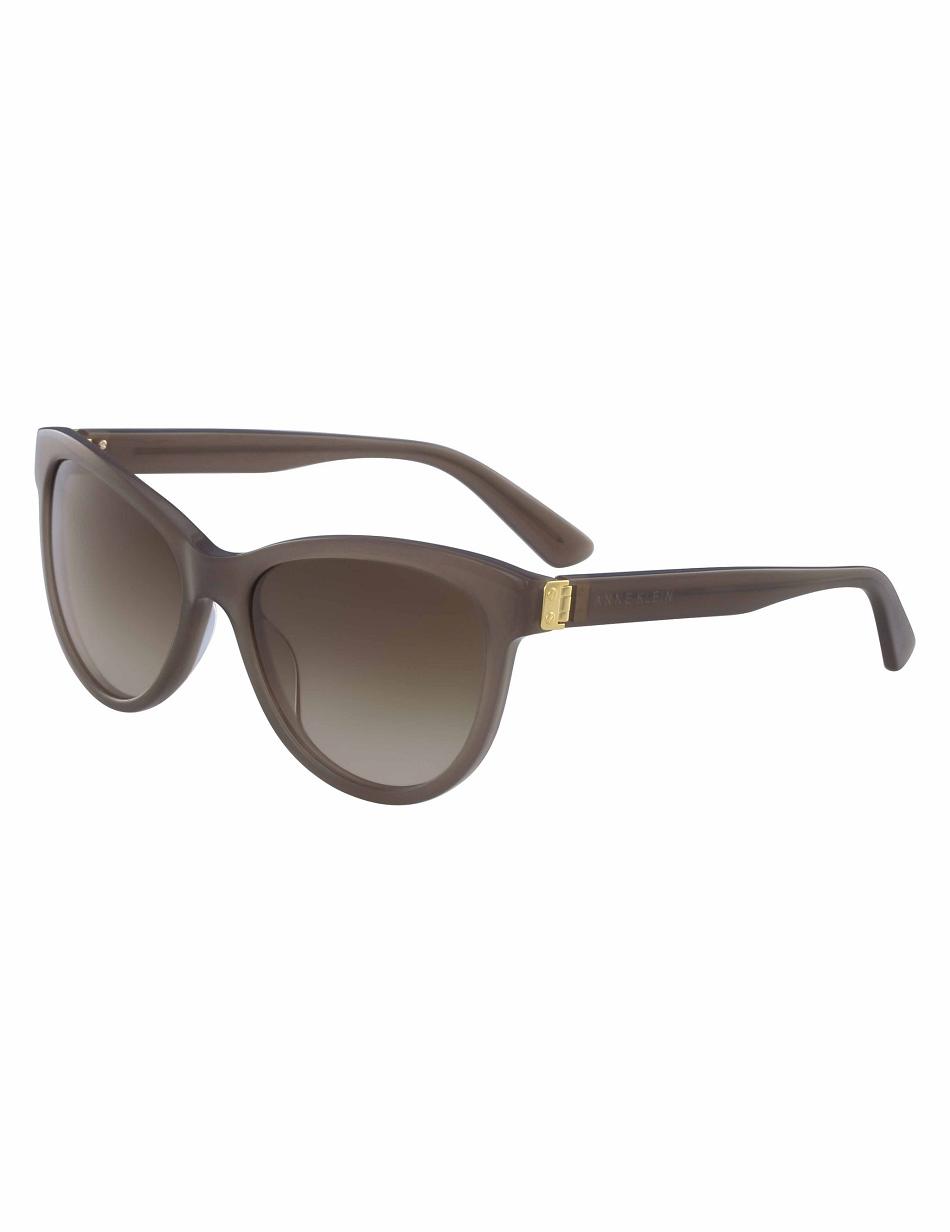 Anne Klein Modern Cat-Eye Sunglasses Average Size Grey Brown | ESGHC69498