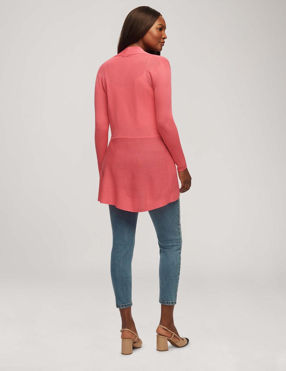 Anne Klein Monterey Cardigan Sweaters Pink | SSGNY21852