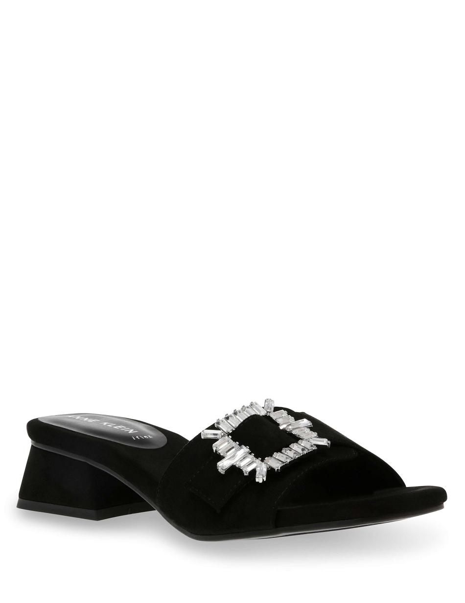 Anne Klein Nolita Dresss Sandals Black | SGCIF25981