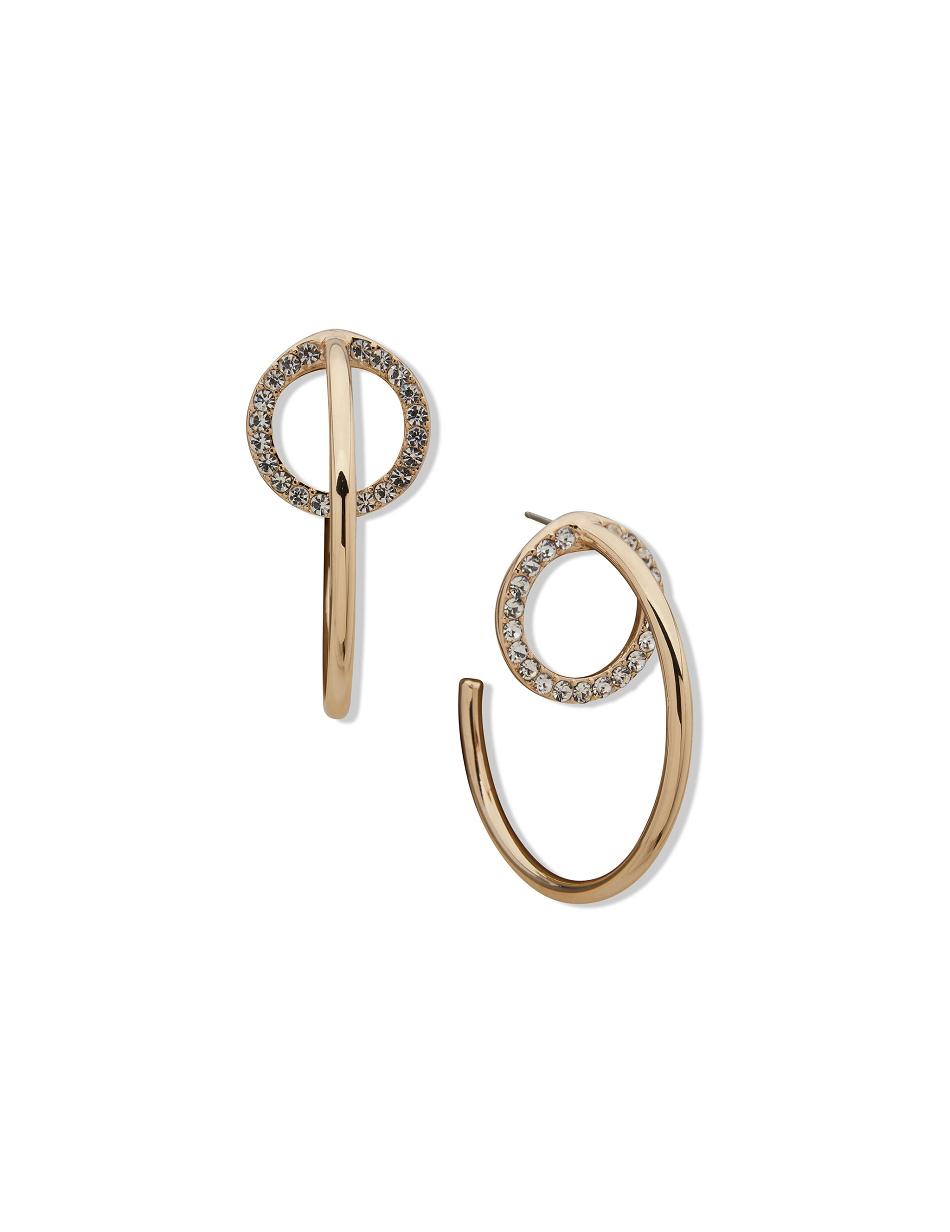 Anne Klein Orbital C Hoop Earring Earrings Gold | SGQCS17844