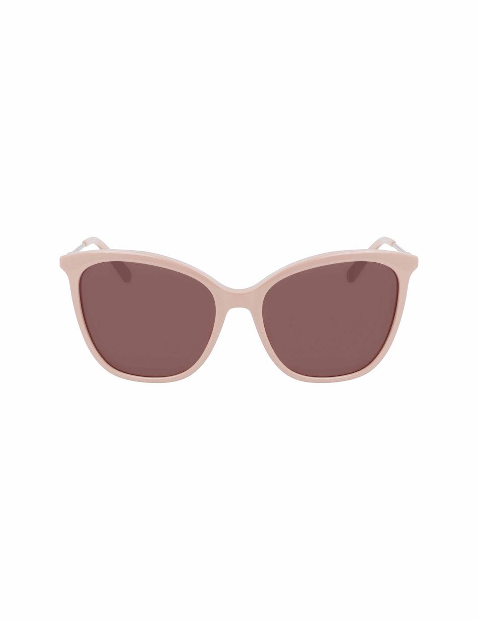 Anne Klein Oversized Sunglasses Square Grey Brown | LSGSX42705