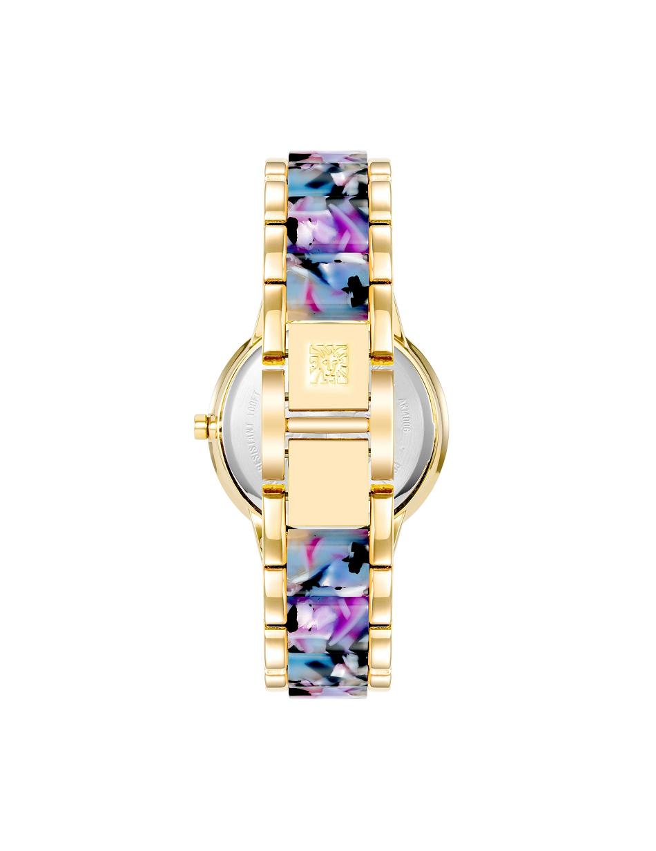 Anne Klein Patterned Mother of Pearl Dial Watch Metals Gold | SGJBT21779