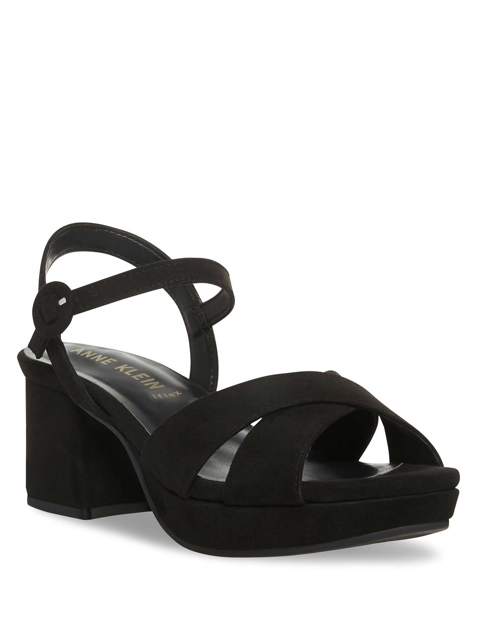 Anne Klein Peltz Dress Sandal Heels Black | ZSGNQ58947