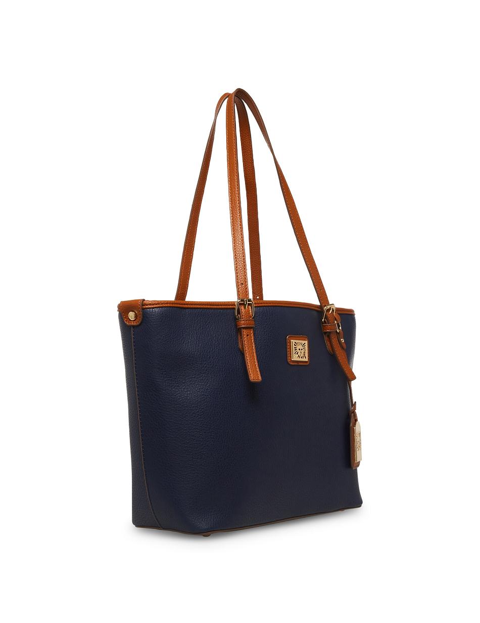 Anne Klein Perfect Lion Logo Tote Bags Blue | LSGTR87147