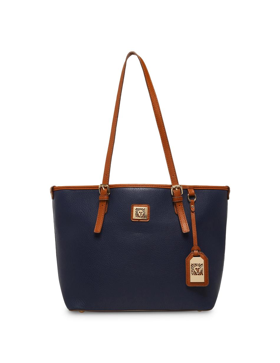 Anne Klein Perfect Lion Logo Tote Bags Blue | LSGTR87147