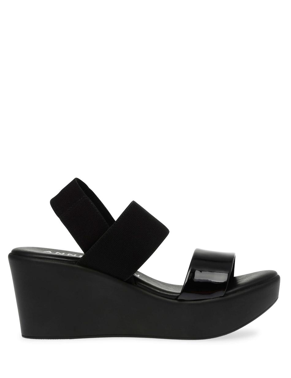 Anne klein sale black wedges