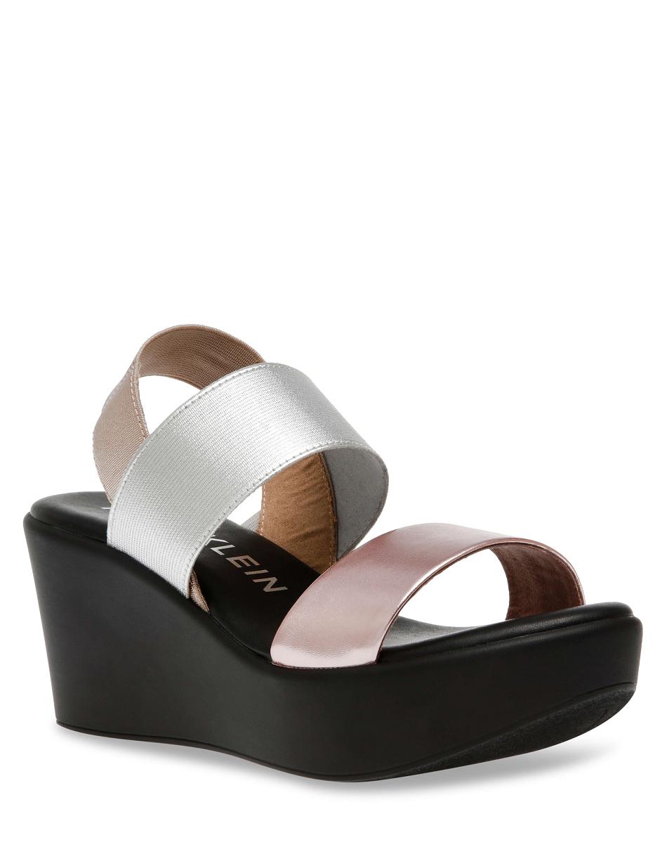 Anne Klein Praga Platforms Sandals Metal / Multicolor | SGZDE32248