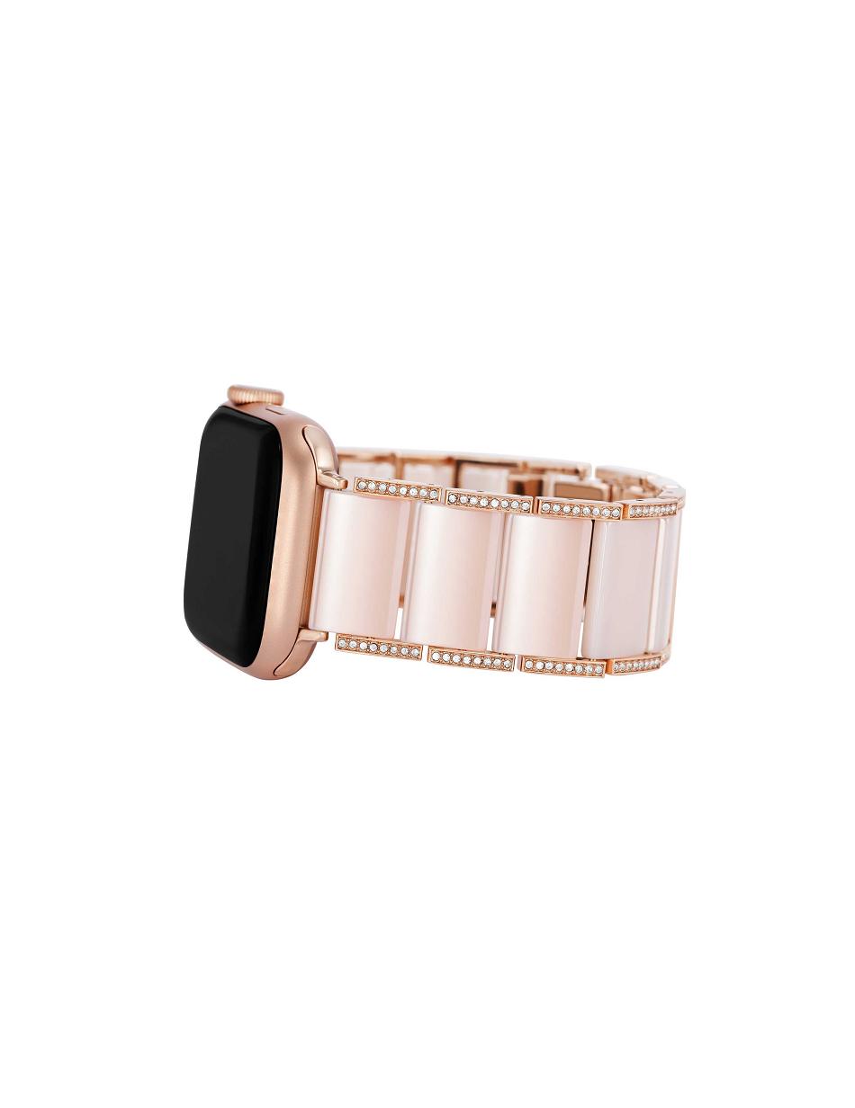 Anne Klein Premium Crystals Ceramic Bracelet Band for Apple Watch® Best Sellers Pink / Rose / Gold | PSGQX18998