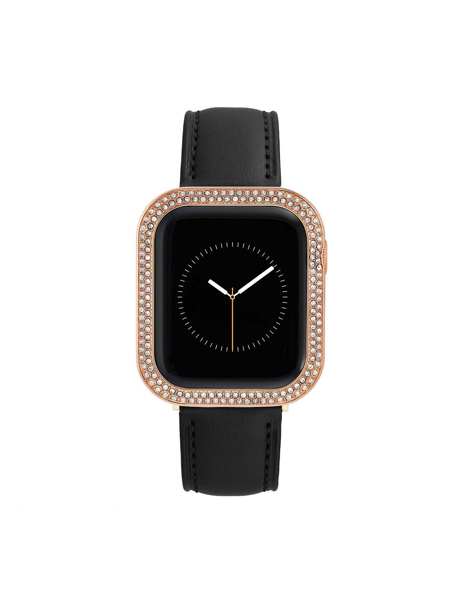 Anne Klein Premium Crystals Protective Case Cover for Apple Watch® Metals Rose / Gold | DSGVO72152