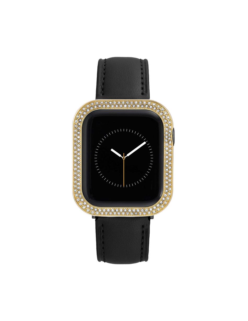 Anne Klein Premium Crystals Protective Case Cover for Apple Watch® Best Sellers Gold | GSGUC25346