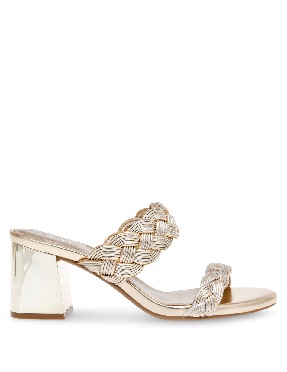 Anne Klein Reggie Dress Sandal Heels Silver / Gold | SGNEJ82862