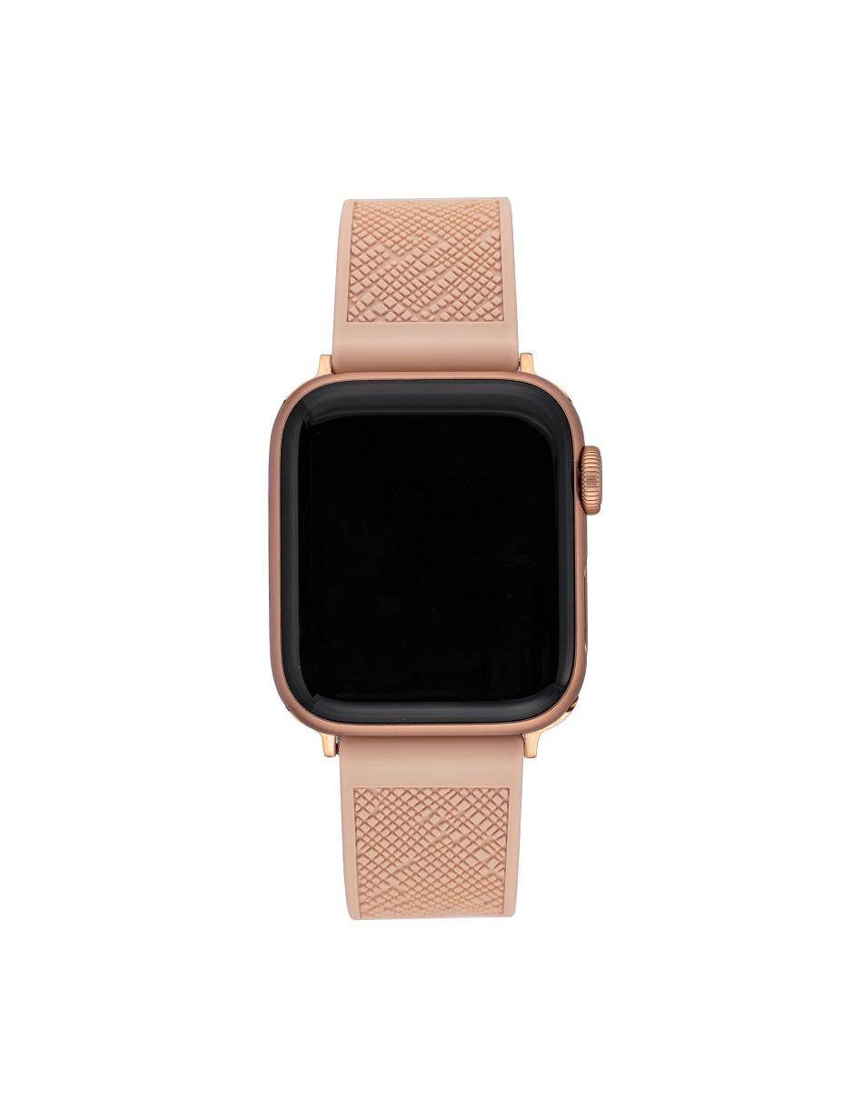 Anne Klein Silicone Textured Band Apple Watch Accessories Pink / Rose / Gold | SGDYB76998