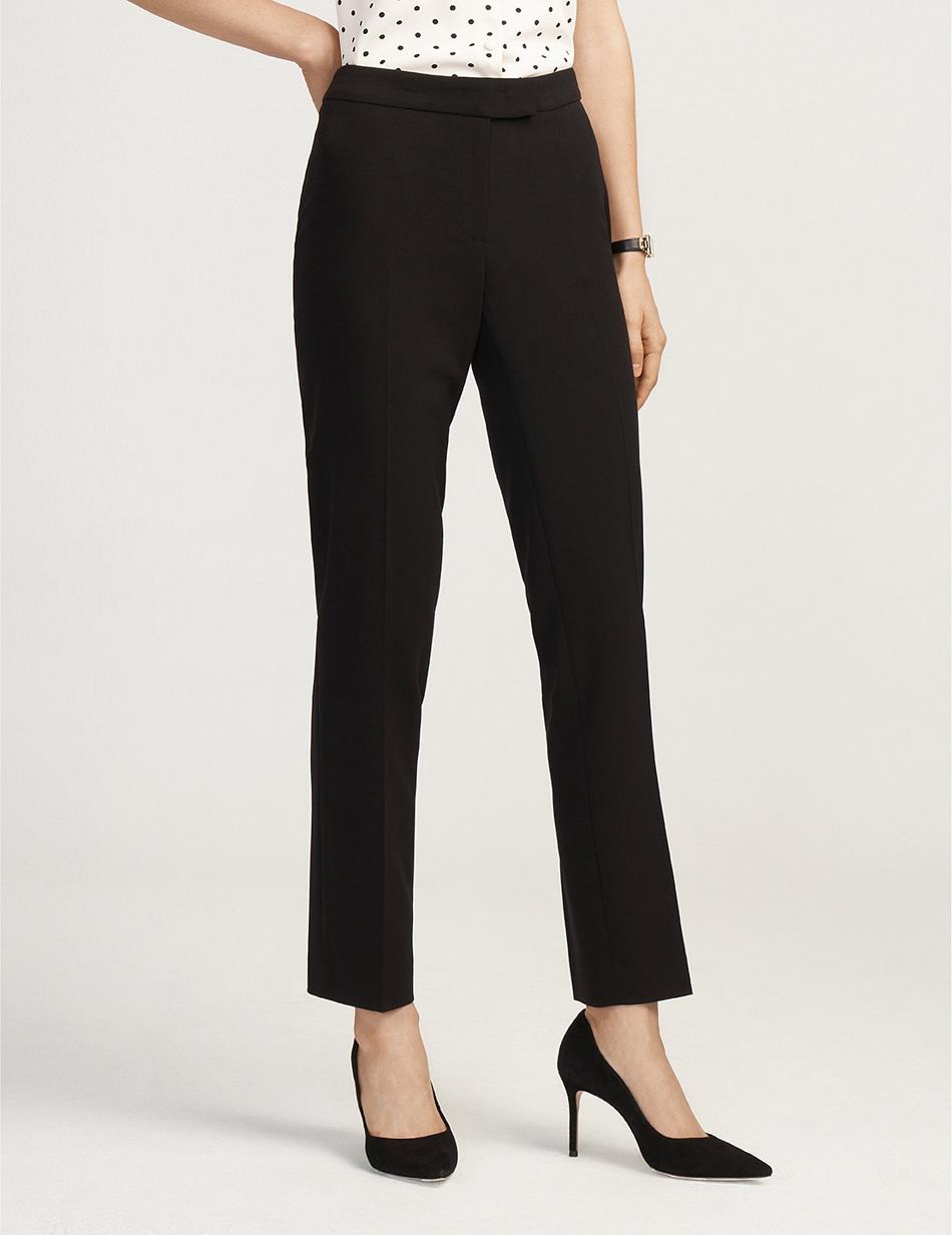 Anne Klein Slim Leg Pant Bottoms Black | FSGUI42292