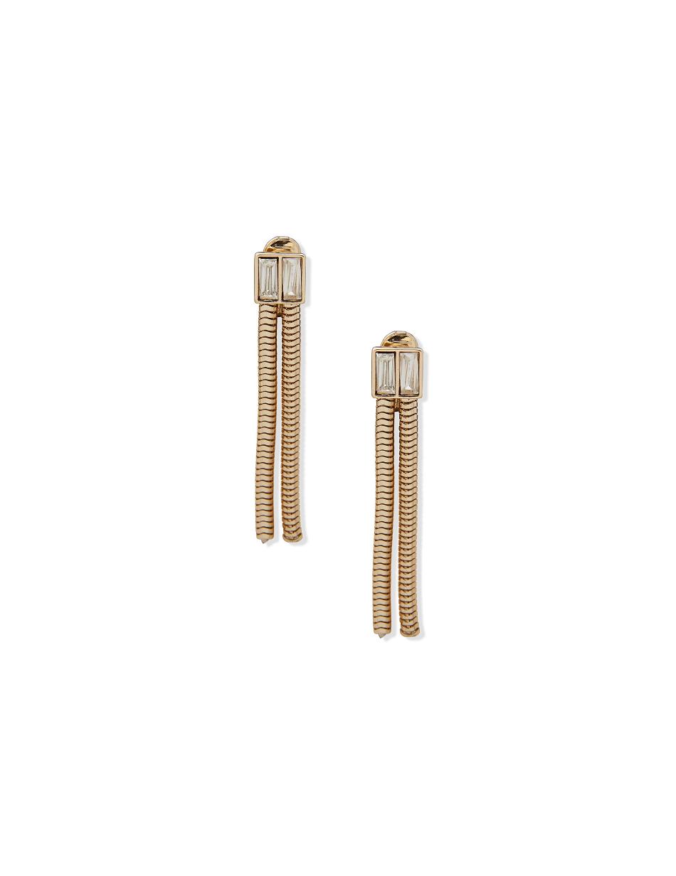 Anne Klein Snake Chain Linear Clip Earrings Snake / Gold | SGJBT46115