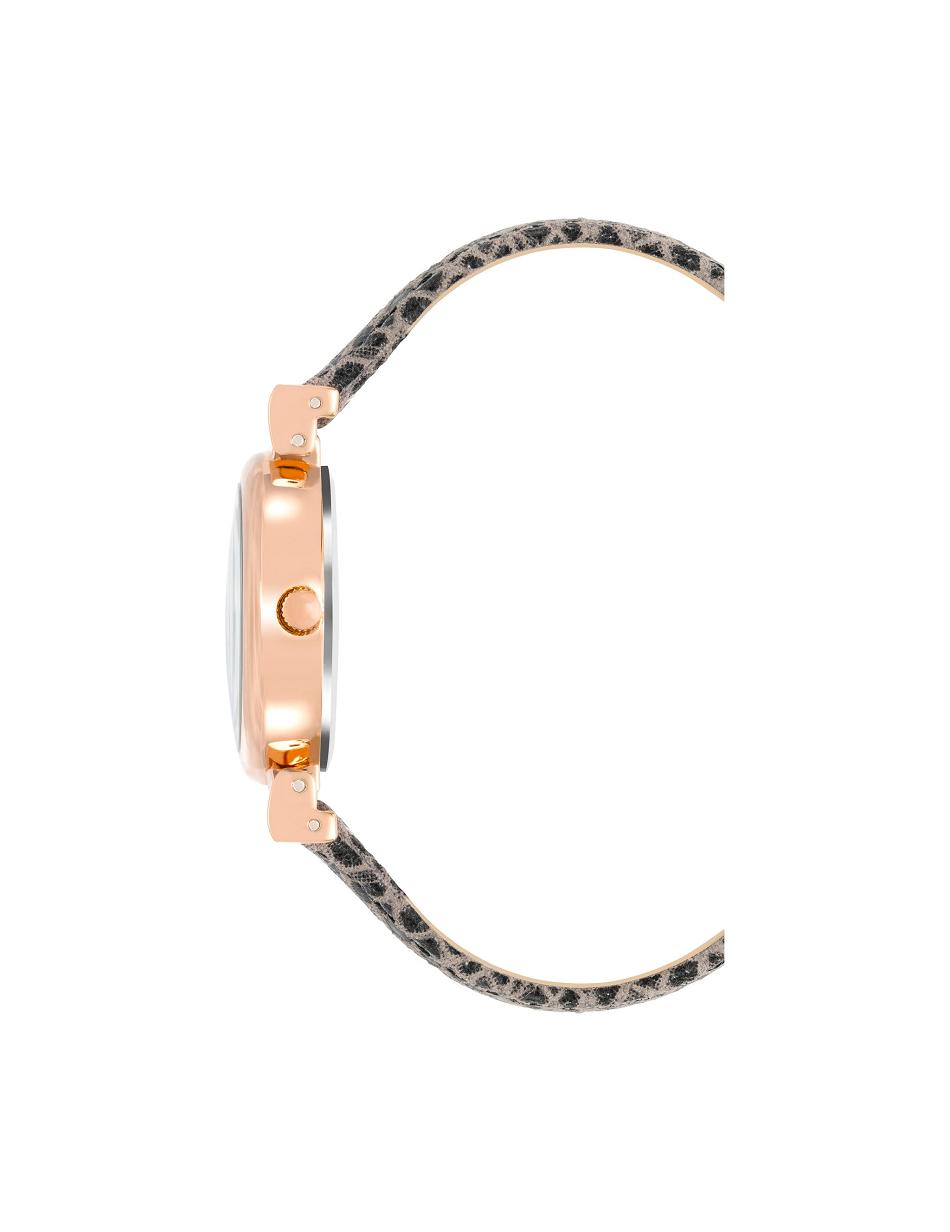 Anne Klein Snake Pattern Premium Watch Leather Rose / Gold / Grey / Snake | SSGNY85997