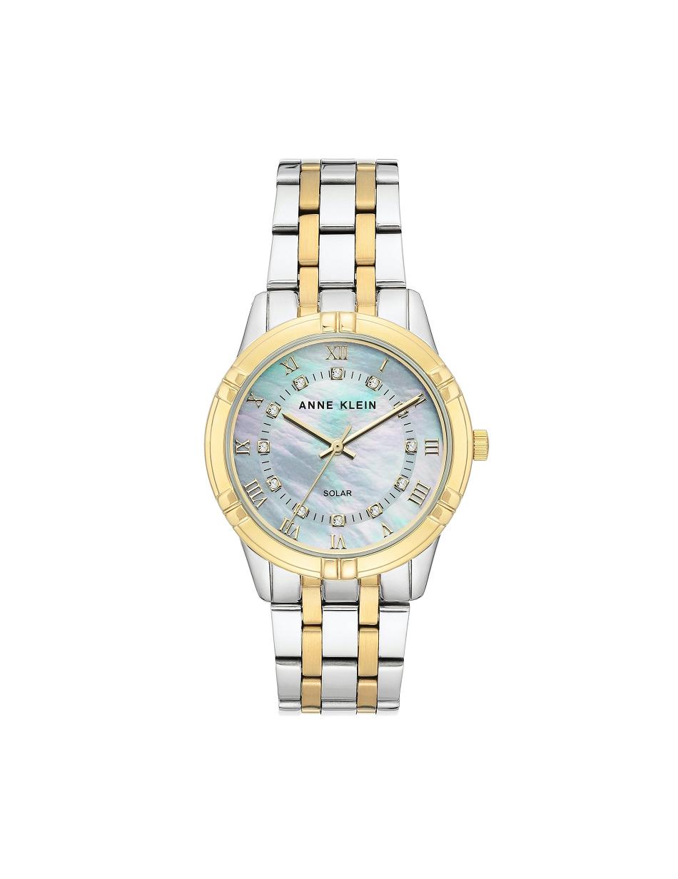 Anne Klein Solar Powered Bracelet Watch Considered Silver / Gold | FSGUI33554