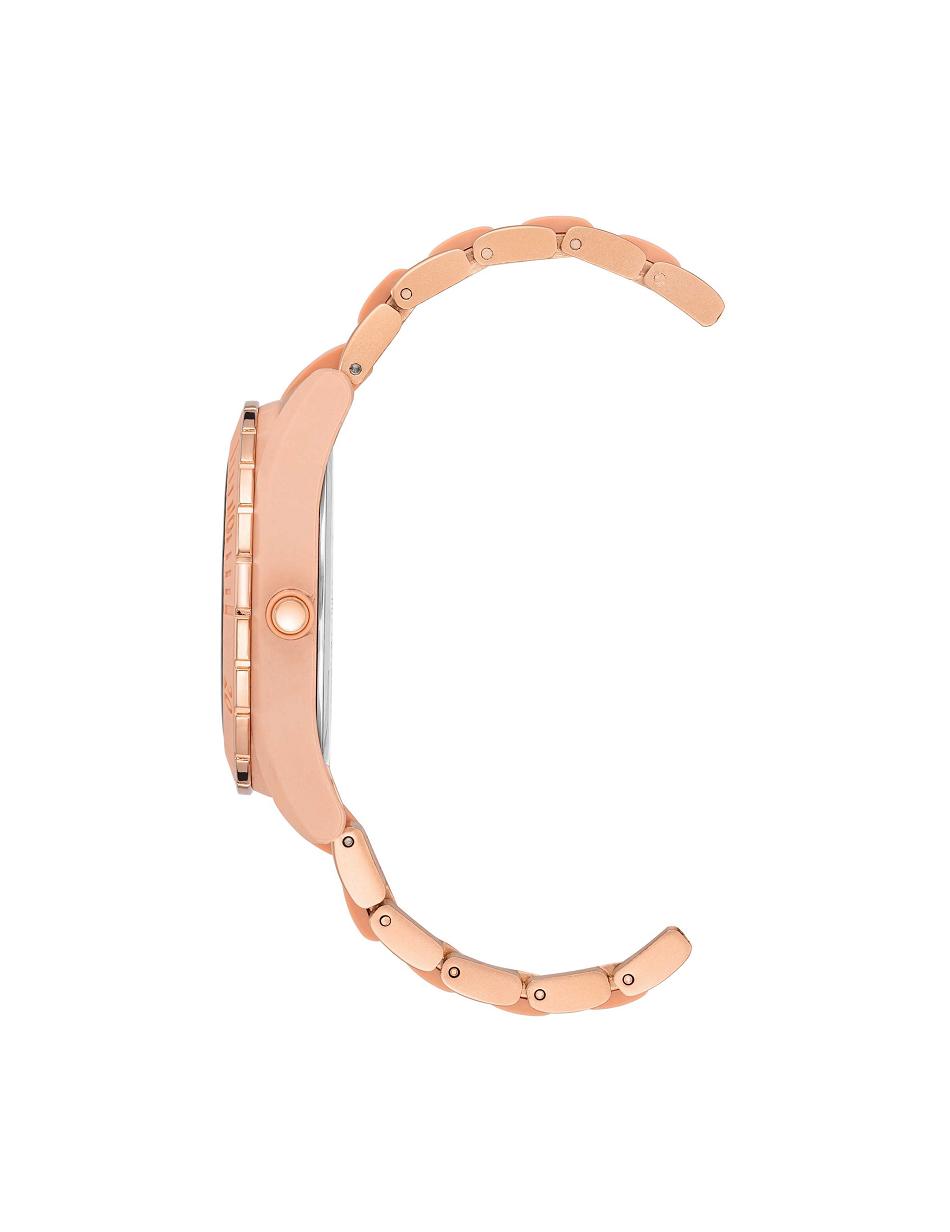 Anne Klein Solar Recycled Ocean Plastic Bracelet Watch Considered Pink / Rose / Gold | SGQCS36463