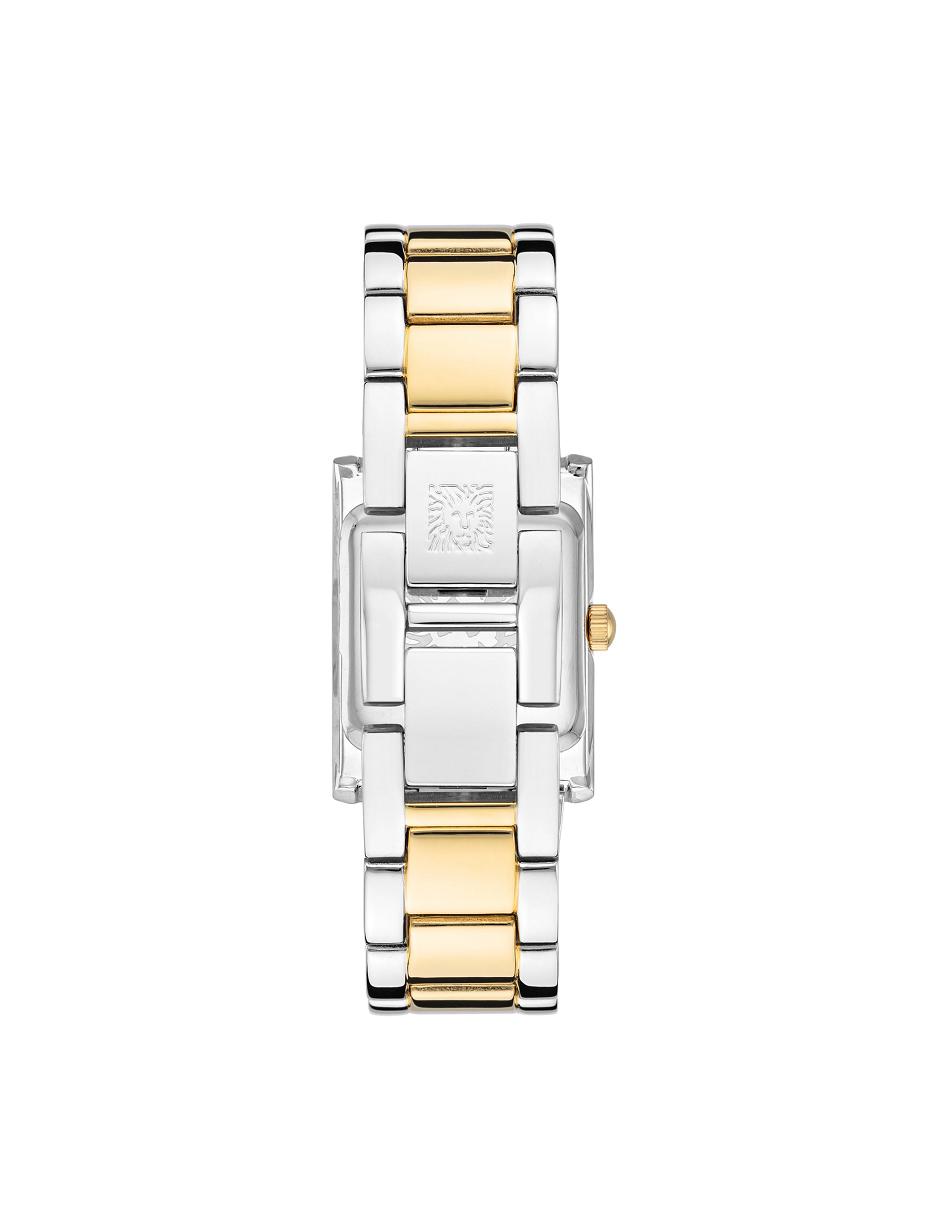 Anne Klein Square Case Bracelet Watch Rectangular Silver / Gold | PSGER84767