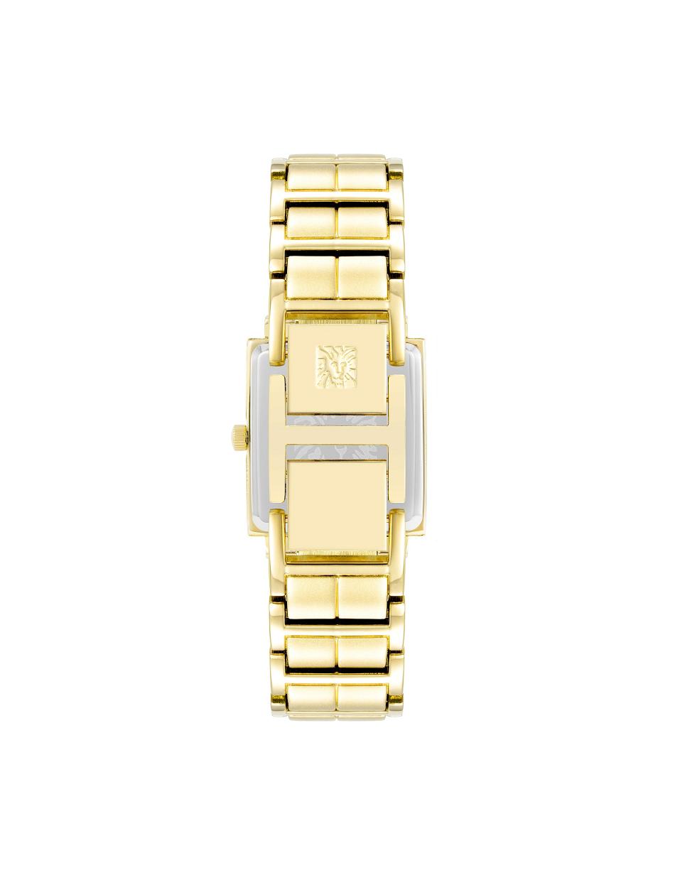 Anne Klein Square Crystal Accented Dial Watch Metals Gold | PSGQX11636