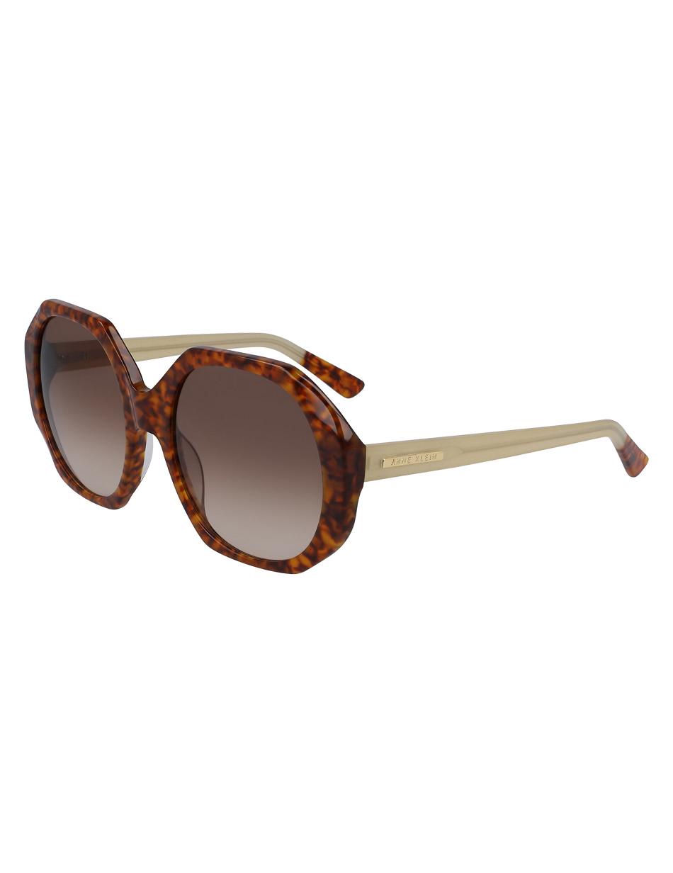 Anne Klein Tortoise Geometric Sunglasses Oversized orange | LSGTR39818