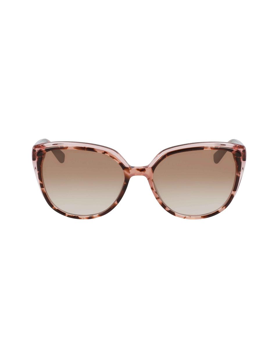 Anne Klein Tortoise Sunglasses Cat-Eye Pink | SGZPD77550