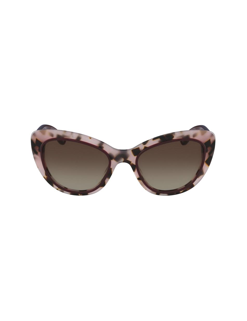 Anne Klein Tortoise Two-Tone Cat-eye Sunglasses Narrow Size Pink | SGNZX85827