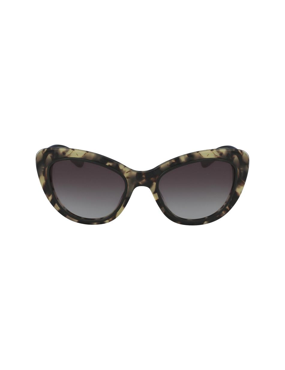 Anne Klein Tortoise Two-Tone Cat-eye Sunglasses Narrow Size Black | SSGNY75562