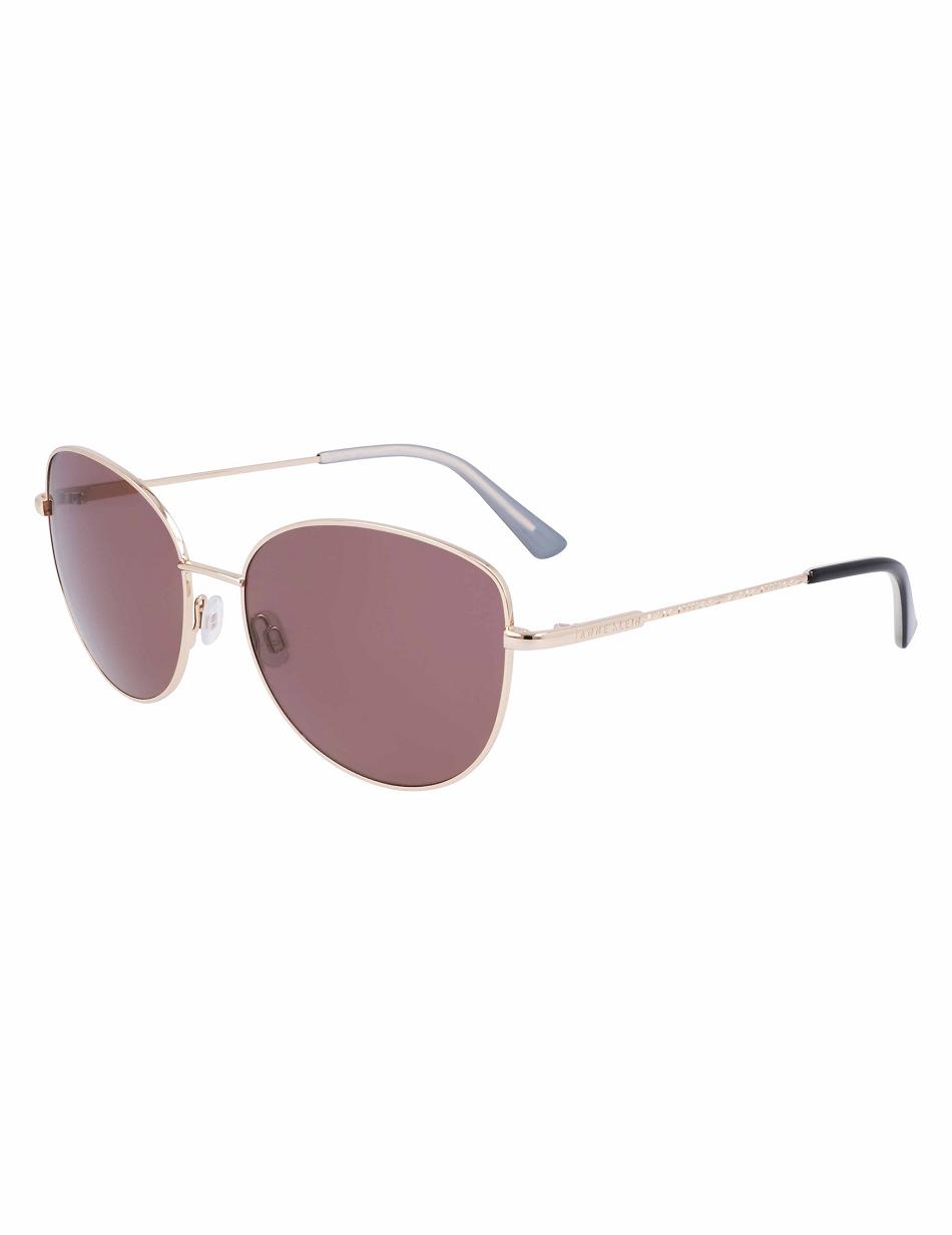 Anne Klein Trendy Sunglasses Round Gold | SGICD45923