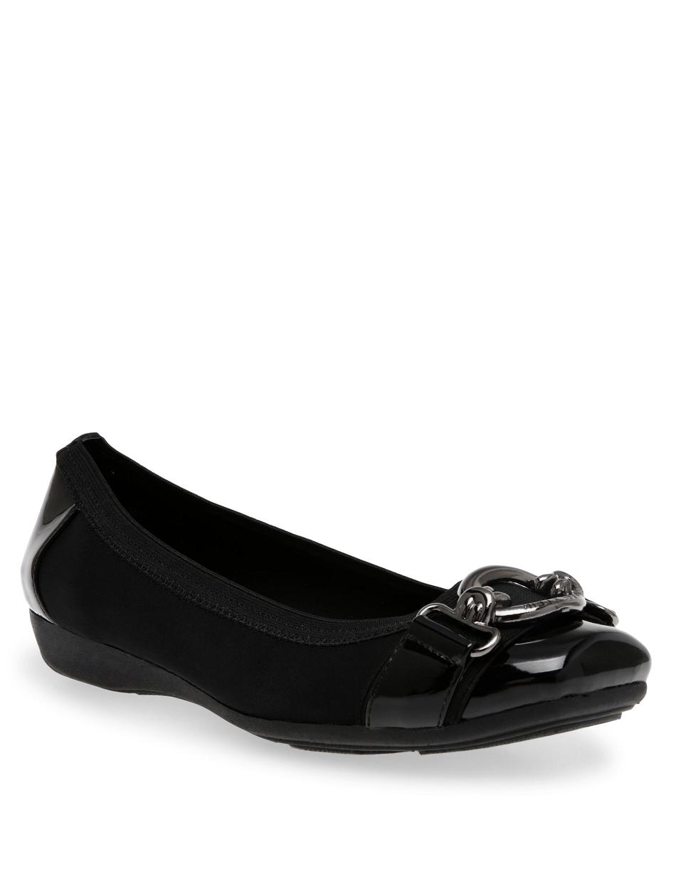 Anne Klein Urvine Flats Black | BSGSD99165