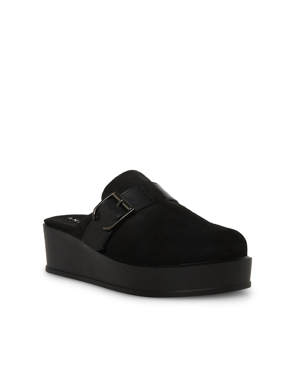 Anne Klein Vivie Platform Wedges Black | SGEGJ17887