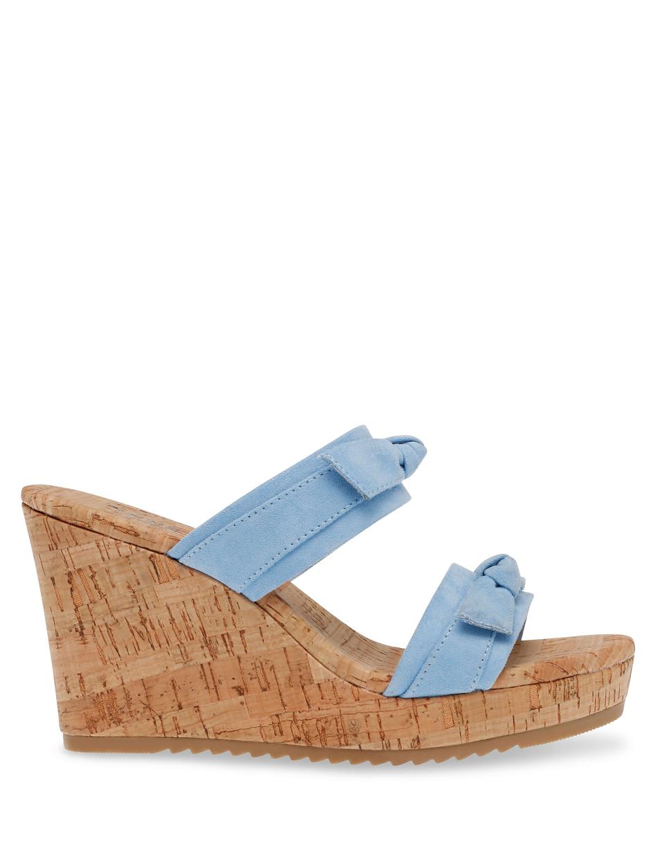 Anne Klein Wiona Wedges Blue | SGQAV97516